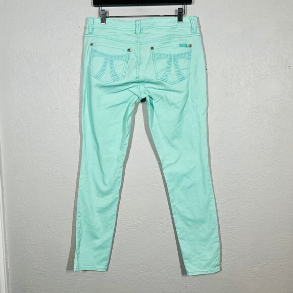 Seven7 Mint Green Jeans Skinny Casual Denim - 8 - Picture 3 of 4